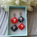 „VERONICA” kolczyki z glinki polimerowej - „VERONICA” kolczyki z glinki polimerowej