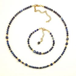 komplet z lapis lazuli.