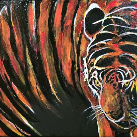 Obraz akrylowy "Tiger, tiger burnig bright..."