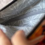 Kopertówka welurowa handmade torebka w ważki - 