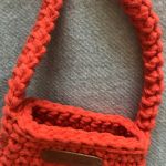 Mała torebka na ramię, etui na telefon,listonoszka POMARAŃCZOWA. - 