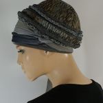 letni turban LARYSA - turban, szarfa wiązana z boku głowy