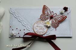 Kopertówka z okazji ślubu-'czerwcowy motyl'