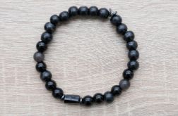 Czarna bransoletka dla mężczyzn