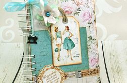 Notatnik krawiecki- w turkusach