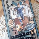 Kartka z piłkarzem - Z boku