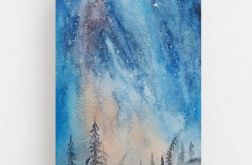 Niebo-akwarela formatu A5