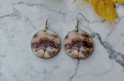 Jesienne Kolczyki - Kwiat hortensji