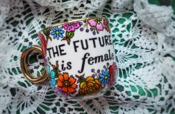 Ręcznie malowany porcelanowy kubek FUTURE