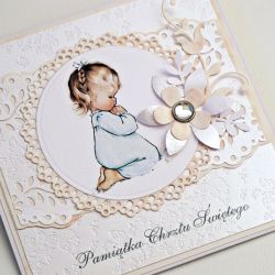 Pamiątka Chrztu Świętego - dla dziewczynki