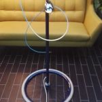 Cyklo Lampo "Projekt Lady" - Reflektor z daszkiem, niebieska linka hamulcowa