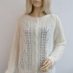 Moherowy sweterek rezerwacja - crochet sweater