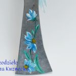 Anielica w srebrnej sukni - Zbliżenie suknia