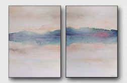 Pejzaż-dwie prace akwarelą