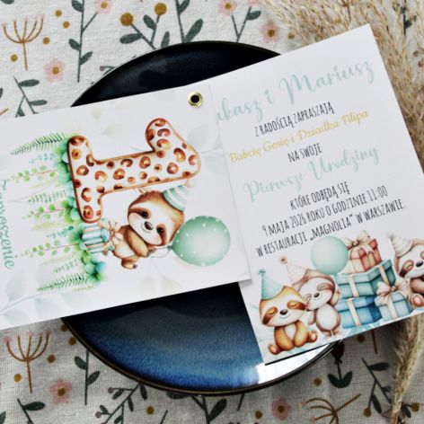 Zaproszenie na Roczek - Urodziny Dziecka 2