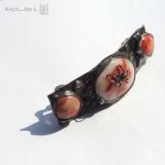 Pomarańczowy melanż - spinka do włosów