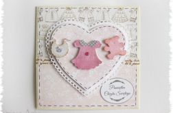 Kartka na Chrzest dla dziewczynki