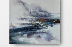Abstrakcja-obraz akrylowy formatu 60/60 cm.