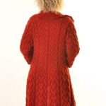 Wiosenny kardigan na zamówienie - czerwony płaszczyk