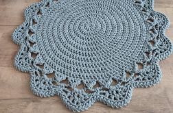 Dywan szydełkowy ze sznurka okrągły 80cm