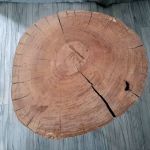 Stolik dębowy z plastra drewna 2 - 