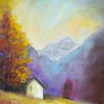 Pejzaż 3-praca pastelami suchymi . - 