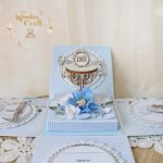 Exploding box komunijny kartka "LovelyBlue 1" - 