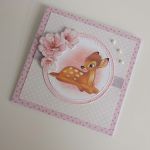 Personalizowana kartka urodzinowa ręcznie robiona Bambi 2 - Personalizowana kartka urodzinowa ręcznie robiona Bambi 2