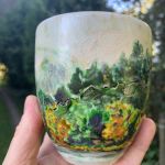 Porcelanowy kubek ręcznie malowany Przełom Dunajca - Kubek Przełom Dunajca