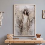 Anioł w Odcieniach Beżu 40x50 cm, 8-2-0043 - wizualizacja