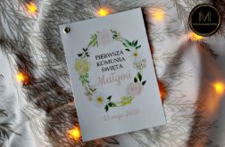 Zaproszenie komunijne - Wiosenne Kwiaty 6