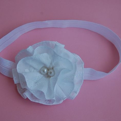 Opaska niemowlęca - "Niewinność bieli"