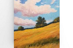 Pejzaż-praca formatu 24x18 cm .