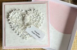 170,Kartka na chrzest w pudełku z torebką