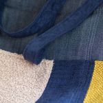 Niebiesko-różowa patchworkowa torba na ramię - 