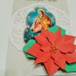 Kartka Świąteczna z gwiazdą betlejemską - kartka świąteczna z gwazdą betlejemską