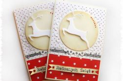 Kartka świąteczna z reniferem