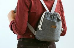 Ciemnoszary workoplecak mini