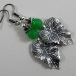 LISTKI z zielonym onyksem - 