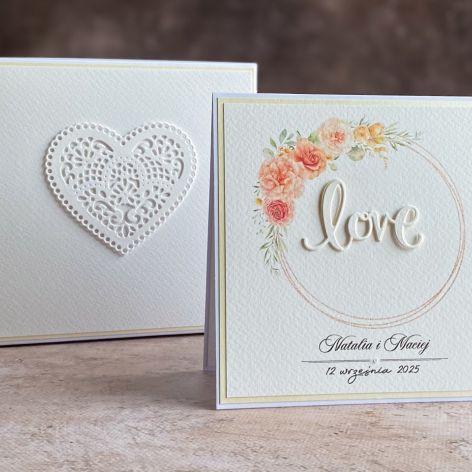 Kartka ślubna z pudełkiem i kopertą, WP 42C