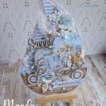 Kartka urodzinowa łódka "Sailor Teddy" GOTOWA - 