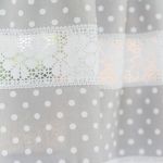 Zazdrostki shabby chic, groszki, szare tło - szare groszki 2