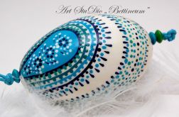 Artystyczna pisanka ręcznie malowana "Paisley"