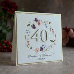 Kartka na 40 urodziny z personalizacją BH 70 - Kartka na 40 urodziny