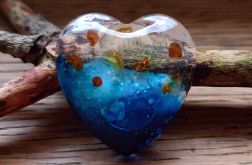 Magnes z żywicy epoksydowej z bursztynami