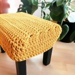 Pokrowiec kwadratowy na stołek, taboret, krzesło. - 