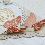 Kopertówka z okazji ślubu- miedziane motyle - 