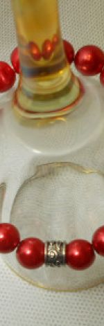 47. Bransoleta z pereł szklanych 10mm