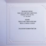 Kartka ślubna w bieli minimalistyczna na ślub - Kartka ślubna z życzeniami