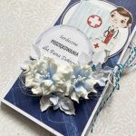 Czekoladownik/podziękowanie dla lekarza - Kwiaty z foamiranu